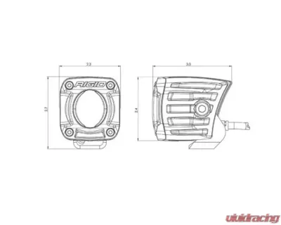 RIGID Industries Revolve Light Pod (White Backlight Pair) Ford Bronco 2021+ - 490613