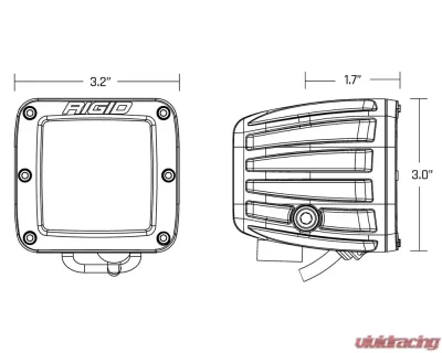 Rigid Industries D-Series Sae Dual Fog Lights Yellow-White Pair - 50482