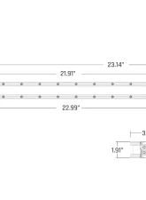 Rigid Industries SR-Series 20" Dual Function Sae Auxiliary High Beam Driving Lights with Amber Backlight                                     - 920414 - Image 4