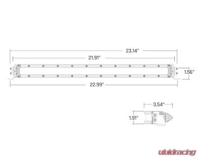 Rigid Industries SR-Series 20" Dual Function Sae Auxiliary High Beam Driving Lights with Amber Backlight - 920414