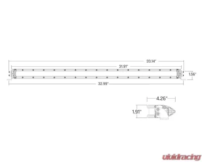 Rigid Industries SR-Series 30" Dual Function Sae Auxiliary High Beam Driving Lights with White Backlight - 930413