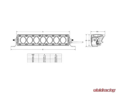 RIGID Industries 40" Revolve Light Bar (Amber Backlight) Ford Bronco 2021+ - 441613