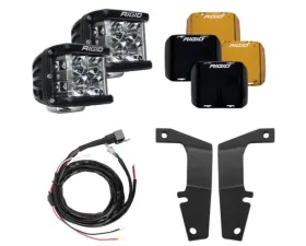 Rigid Industries A-Pillar Light Mount Kit w/D-SS Flood Light Toyota 4Runner 2010-2020