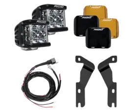 Rigid Industries A-Pillar Light Mount Kit w/D-SS Flood Light Toyota Tacoma 2016-2020
