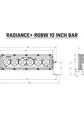 Rigid Industries Radiance+ 10 Inch RGBW Light Bar                                     - 210053 - Image 3