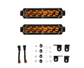 Rigid Industries  6 Inch SR-Series Selective Yellow Fog Light Kit Toyota Tundra 2022-2024