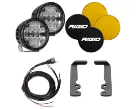 Rigid Industries 6 Inch 360-Series A-Pillar Lighting Kit Toyota Tundra 2022-2024