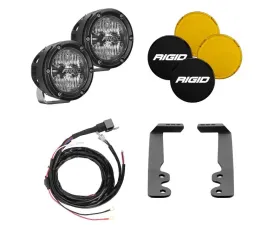 Rigid Industries 4 Inch 360-Series A-Pillar Lighting Kit Toyota Tundra 2022-2024