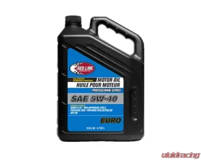 Red Line Professional Series Euro 5W40 Motor Oil - 5 Quart - 12905
