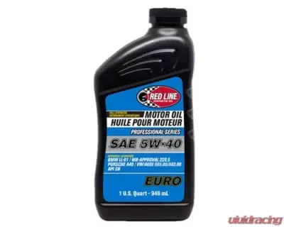 Red Line Professional Series Euro 5W40 Motor Oil - Quart - 12904