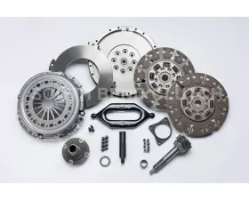South Bend / DXD Racing Clutch Organic Street Dual Disc Clutch Kit w/ Input Shaft Dodge 5.9L NV4500 1994-2003