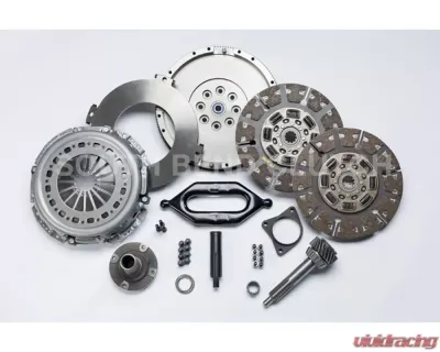 South Bend / DXD Racing Clutch Organic Street Dual Disc Clutch Kit w/ Input Shaft Dodge 5.9L NV4500 1994-2003 - SDD3250-5K-ORG