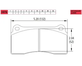 Brembo Brakes Race Technologies RE10 Race Compound Brake Pad Set