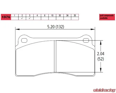 Brembo Brakes Race Technologies RE10 Race Compound Brake Pad Set - 2337.18.RE10