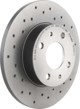 Brembo Premium UV Coated Rear Xtra Cross Drilled Brake Rotor for Fiat 500 2012-2019                                     - 08.5085.1X - Image 3