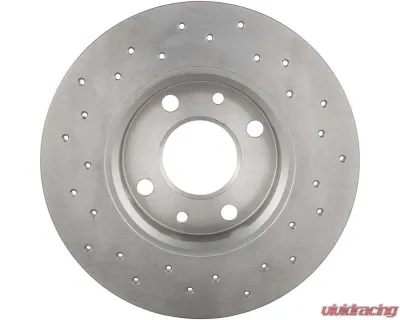 Brembo Premium UV Coated Rear Xtra Cross Drilled Brake Rotor for Fiat 500 2012-2019 - 08.5085.1X