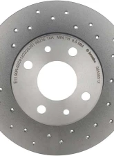 Brembo Premium UV Coated Rear Xtra Cross Drilled Brake Rotor for Fiat 500 2012-2019                                     - 08.5085.1X - Image 5