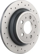 Brembo Premium UV Coated Rear Xtra Cross Drilled Brake Rotor                                     - 08.7765.1X - Image 3