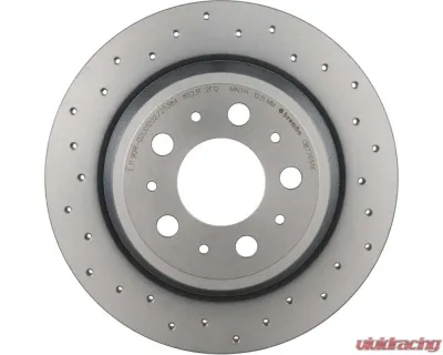 Brembo Premium UV Coated Rear Xtra Cross Drilled Brake Rotor - 08.7765.1X