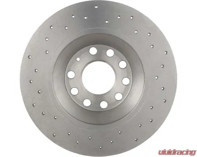 Brembo Premium UV Coated Rear Xtra Cross Drilled Brake Rotor for Audi 80 1988, 302mm - 08.8843.2X