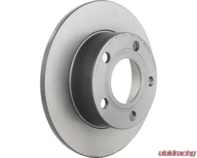 Brembo Premium UV Coated Rear Brake Rotor for Audi 80 1988, 245mm, Solid Grey Cast Iron - 08.9083.11