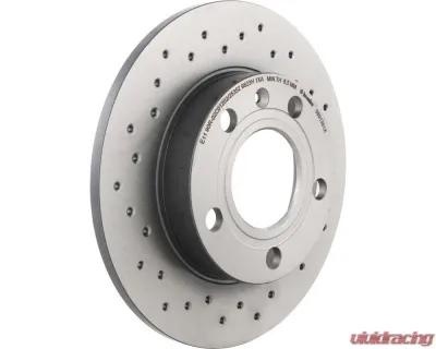 Brembo Premium UV Coated Rear Brake Rotor 245mm for Audi A4 2001-2006, Quattro 2002-2005 - 08.9136.1X