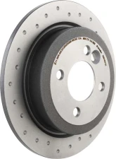 Brembo Premium UV Coated Rear Xtra Cross Drilled Brake Rotor for Mini Cooper 2002-2007                                     - 08.9163.1X - Image 3