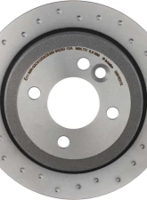 Brembo Premium UV Coated Rear Xtra Cross Drilled Brake Rotor for Mini Cooper 2002-2007                                     - 08.9163.1X - Image 5