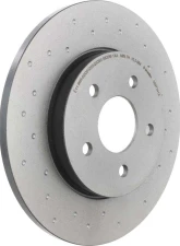 Brembo Premium UV Coated Rear Xtra Cross Drilled Brake Rotor for Jaguar X-Type 2002-2008                                     - 08.9734.1X - Image 3