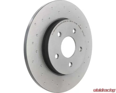 Brembo Premium UV Coated Rear Xtra Cross Drilled Brake Rotor for Jaguar X-Type 2002-2008 - 08.9734.1X