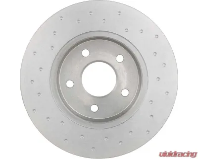Brembo Premium UV Coated Rear Xtra Cross Drilled Brake Rotor for Jaguar X-Type 2002-2008 - 08.9734.1X