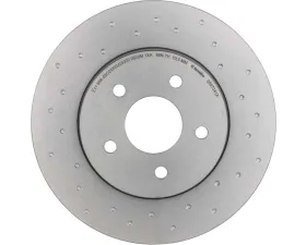 Brembo Premium UV Coated Rear Xtra Cross Drilled Brake Rotor for Jaguar X-Type 2002-2008