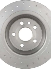 Brembo Premium UV Coated Rear Xtra Cross Drilled Brake Rotor for Land Rover Range Rover Evoque 2012-2015                                     - 08.A540.1X - Image 2