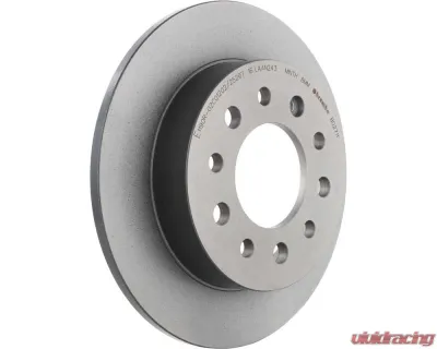 Brembo Premium UV Coated Rear Brake Rotor for Hyundai Tiburon 2003-2008, 258mm, Solid Grey Cast Iron - 08.B027.11