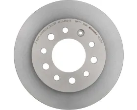 Brembo Premium UV Coated Rear Brake Rotor for Hyundai Tiburon 2003-2008, 258mm, Solid Grey Cast Iron