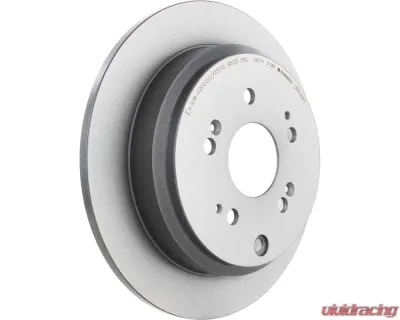 Brembo Premium UV Coated Rear Brake Rotor for Honda Odyssey 2005-2010, 313mm, Solid Grey Cast Iron - 08.B568.11