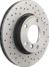 Brembo Brakes Premium UV Coated Front Xtra Cross Drilled Brake Rotor 286mm for BMW 1992-2005                                     - 09.5390.3X - Image 3