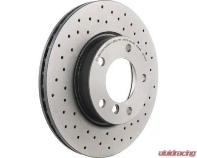 Brembo Brakes Premium UV Coated Front Xtra Cross Drilled Brake Rotor 286mm for BMW 1992-2005 - 09.5390.3X