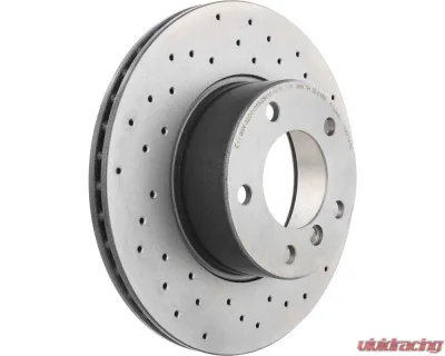 Brembo Premium UV Coated Front Xtra Cross Drilled Brake Rotor for BMW 525i/528i 2001-2003 - 09.6924.1X