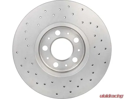 Brembo Brakes Premium UV Coated Front Xtra Cross Drilled Rotor for VW Beetle, Golf, Jetta - 09.7010.2X