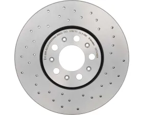 Brembo Brakes Premium UV Coated Front Xtra Cross Drilled Rotor for VW Beetle, Golf, Jetta