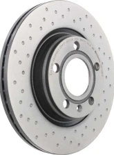 Brembo Brakes Premium UV Coated Rear Xtra Cross Drilled Brake Rotor for Audi A8/S8 2000-2003                                     - 09.7196.1X - Image 3