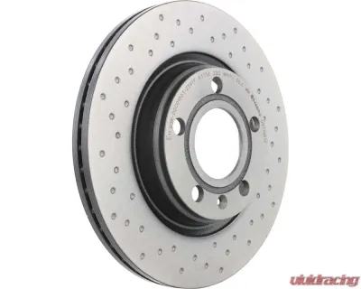 Brembo Brakes Premium UV Coated Rear Xtra Cross Drilled Brake Rotor for Audi A8/S8 2000-2003 - 09.7196.1X
