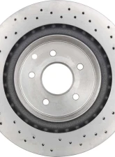 Brembo Premium UV Coated Rear Xtra Cross Drilled Brake Rotor for Infiniti G35, Nissan 350Z                                     - 09.7356.2X - Image 2