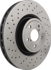 Brembo Premium UV Coated Front Xtra Cross Drilled Brake Rotor 2004 Subaru STI 326mm                                     - 09.7812.1X - Image 3