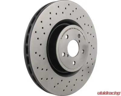 Brembo Premium UV Coated Front Xtra Cross Drilled Brake Rotor 2004 Subaru STI 326mm - 09.7812.1X