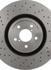 Brembo Premium UV Coated Front Xtra Cross Drilled Brake Rotor 2004 Subaru STI 326mm                                     - 09.7812.1X - Image 5