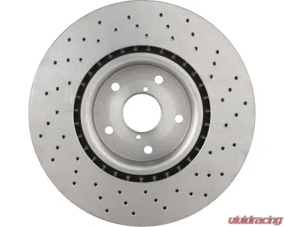 Brembo Premium UV Coated Front Xtra Cross Drilled Brake Rotor for Subaru STI 2005-2017, Toyota GT-86 2019-2020 - 09.7812.2X