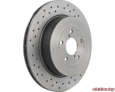 Brembo Brakes Premium UV Coated Rear Xtra Cross Drilled Brake Rotor for 2004 Subaru STI - 09.7813.1X