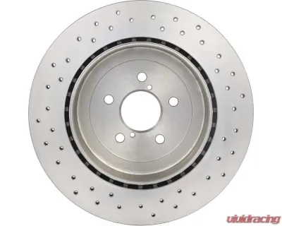 Brembo Brakes Premium UV Coated Rear Xtra Cross Drilled Brake Rotor for 2004 Subaru STI - 09.7813.1X